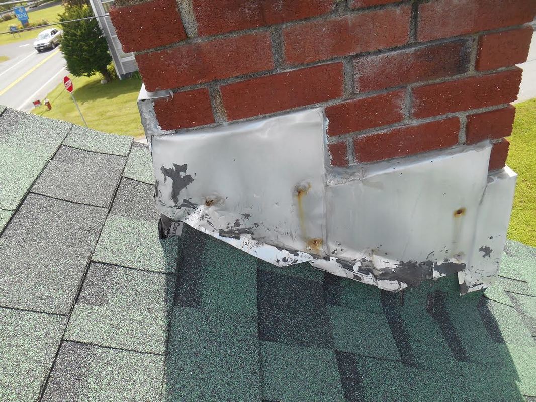 Flashing around Chimney needs Replacing Central VA Roofing Contractor